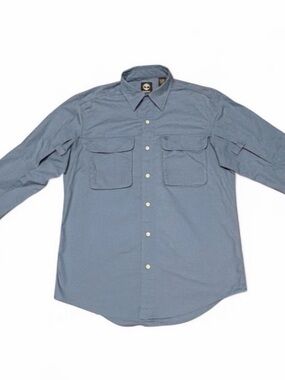 Timberland Men's Slate Blue Button-Down Workshirt